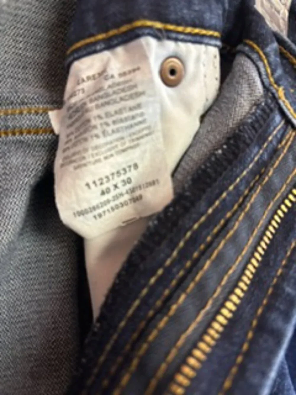 Wrangler Premium Performance Series Men’s Dark Wash Jeans Size 40x32
